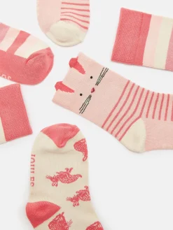 Girls' Neat Feet 3 Pack Socks<Joules Best