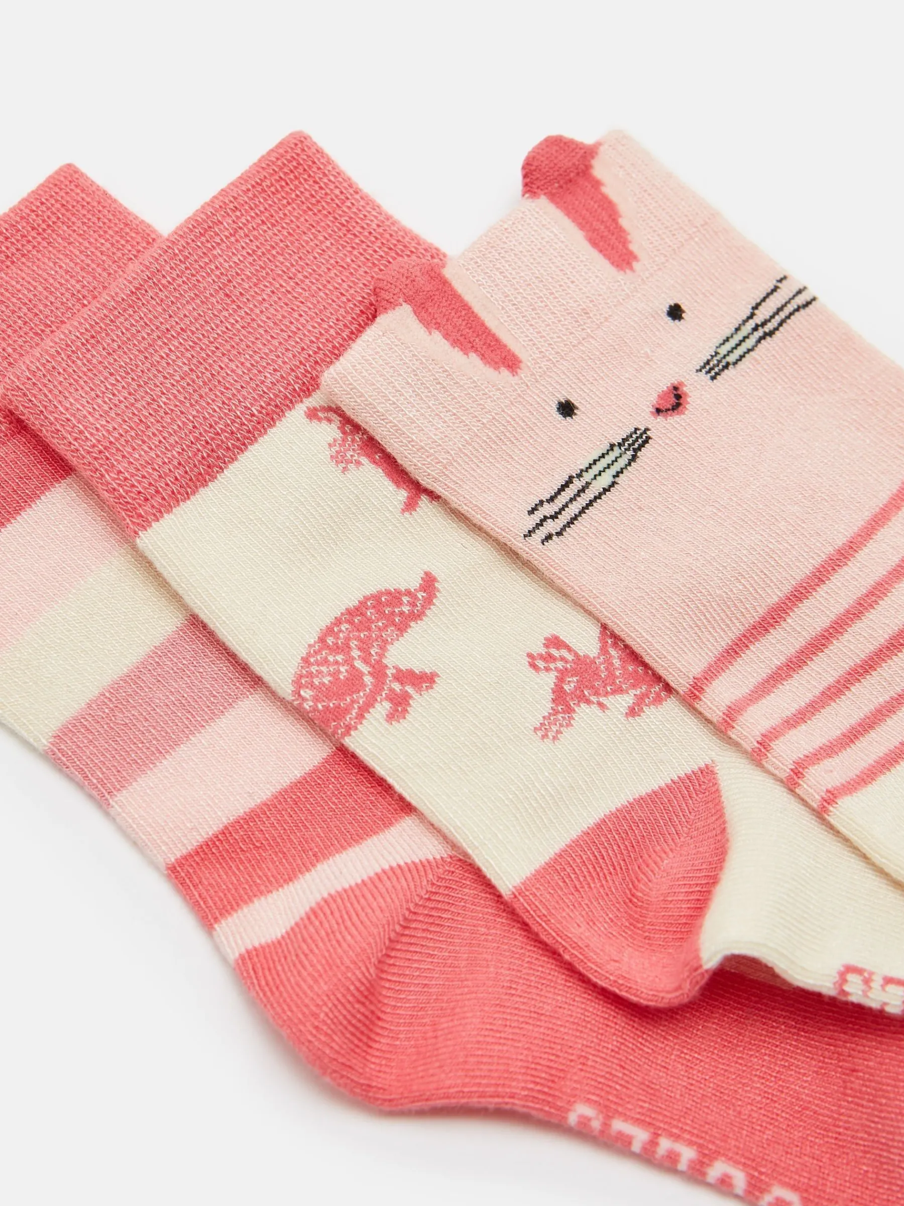 Girls' Neat Feet 3 Pack Socks<Joules Best