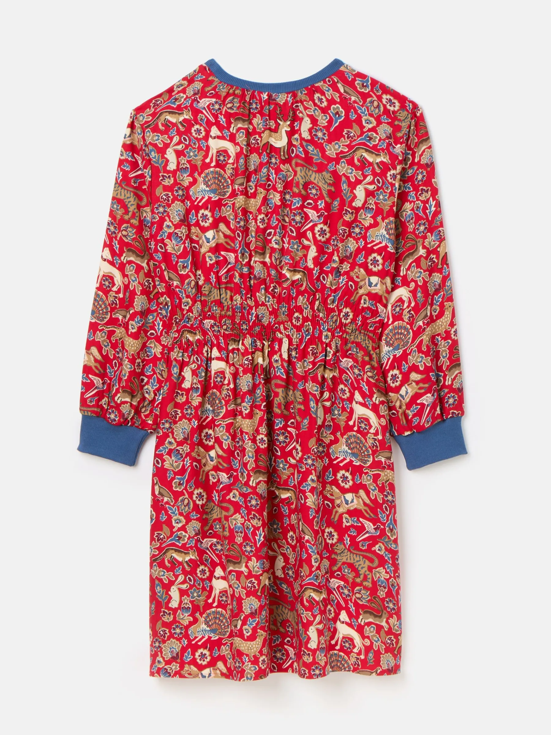 Girls' Odelia Red Animals Printed Dress<Joules Best