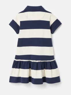 Girls' Orla Navy Stripe Polo Shirt Dress<Joules Sale