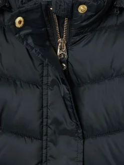 Girls' Pembury Navy Blue Showerproof Padded Coat with Hood<Joules Discount