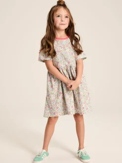 Girls' Skye Multi Print Jersey T-Shirt Dress<Joules Outlet