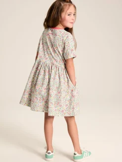 Girls' Skye Multi Print Jersey T-Shirt Dress<Joules Outlet