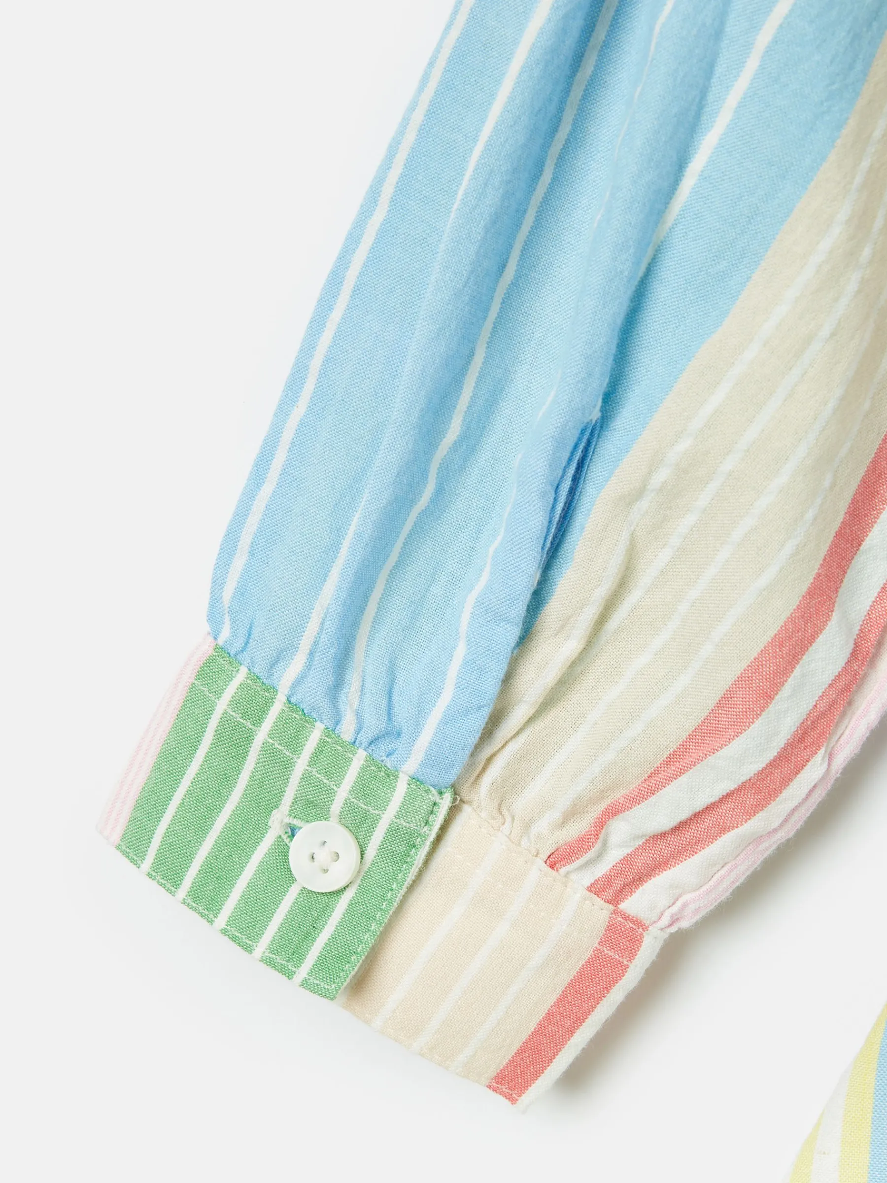Girls' Summertime Multi Stripe Woven Shirt Dress<Joules Clearance