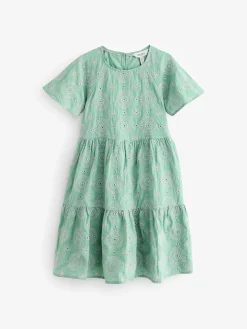 Girls' Sunshine Tiered Woven Dress<Joules New