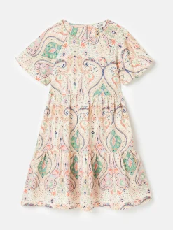 Girls' Sunshine Tiered Woven Dress<Joules Outlet