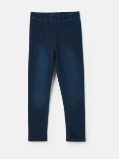 Girls' Trot Denim Dark Wash Jersey Denim Jodphur-Style Leggings<Joules Discount