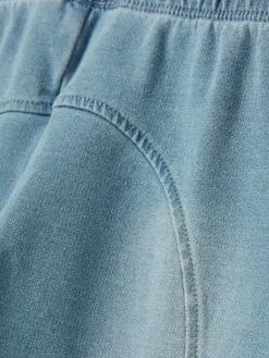 Girls' Trot Denim Light Wash Jersey Denim Jodphur-Style Leggings<Joules Online