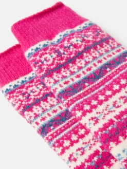 Girls' Wader Fair Isle Welly Socks<Joules Hot