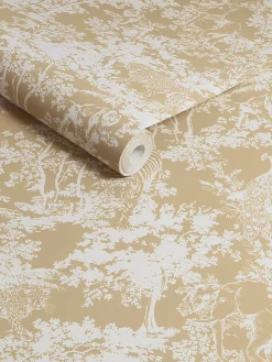 Animal Forest Print 10M Wallpaper<Joules Outlet