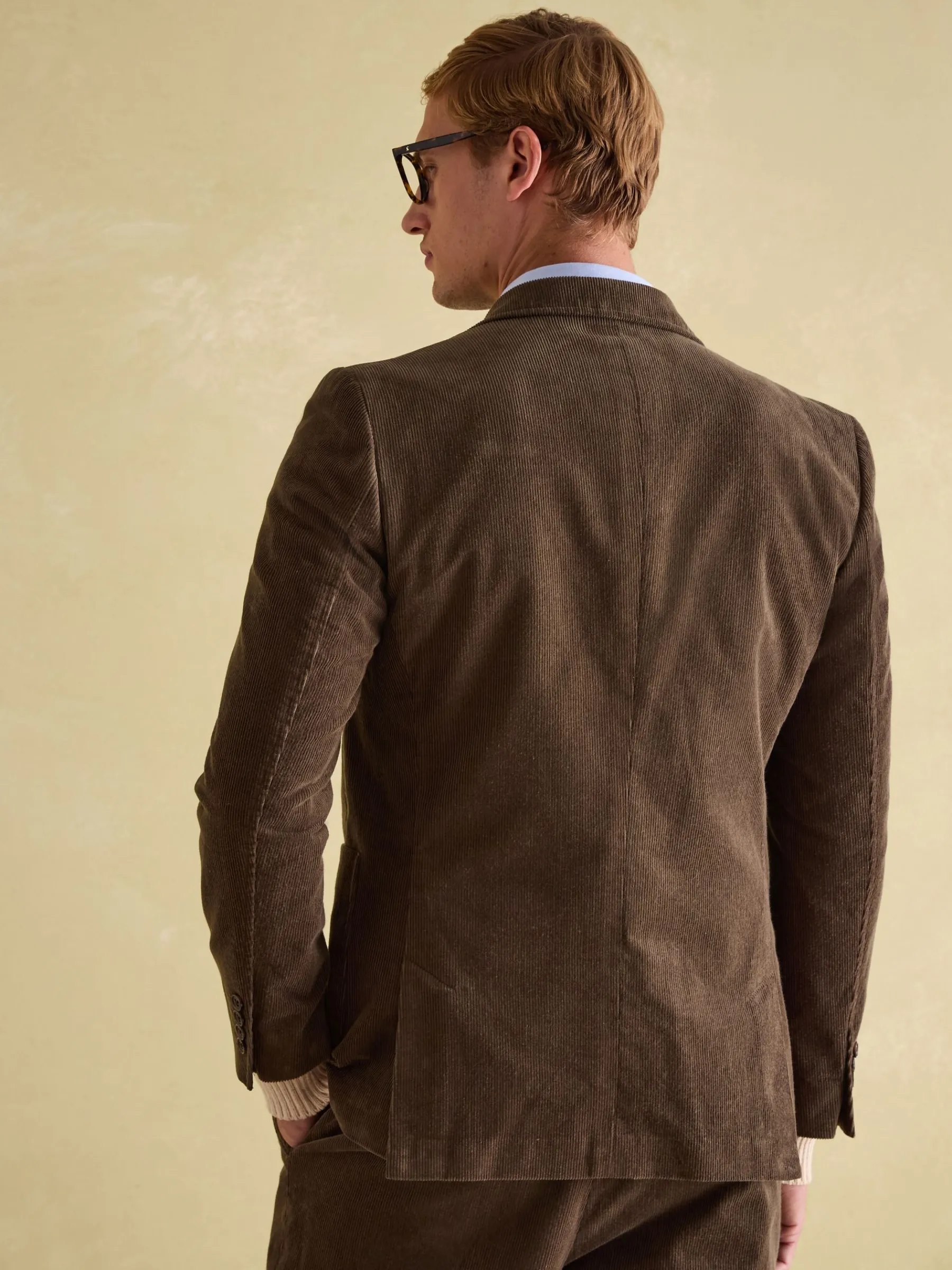 Corduroy Slim Fit Suit Jacket<Joules New