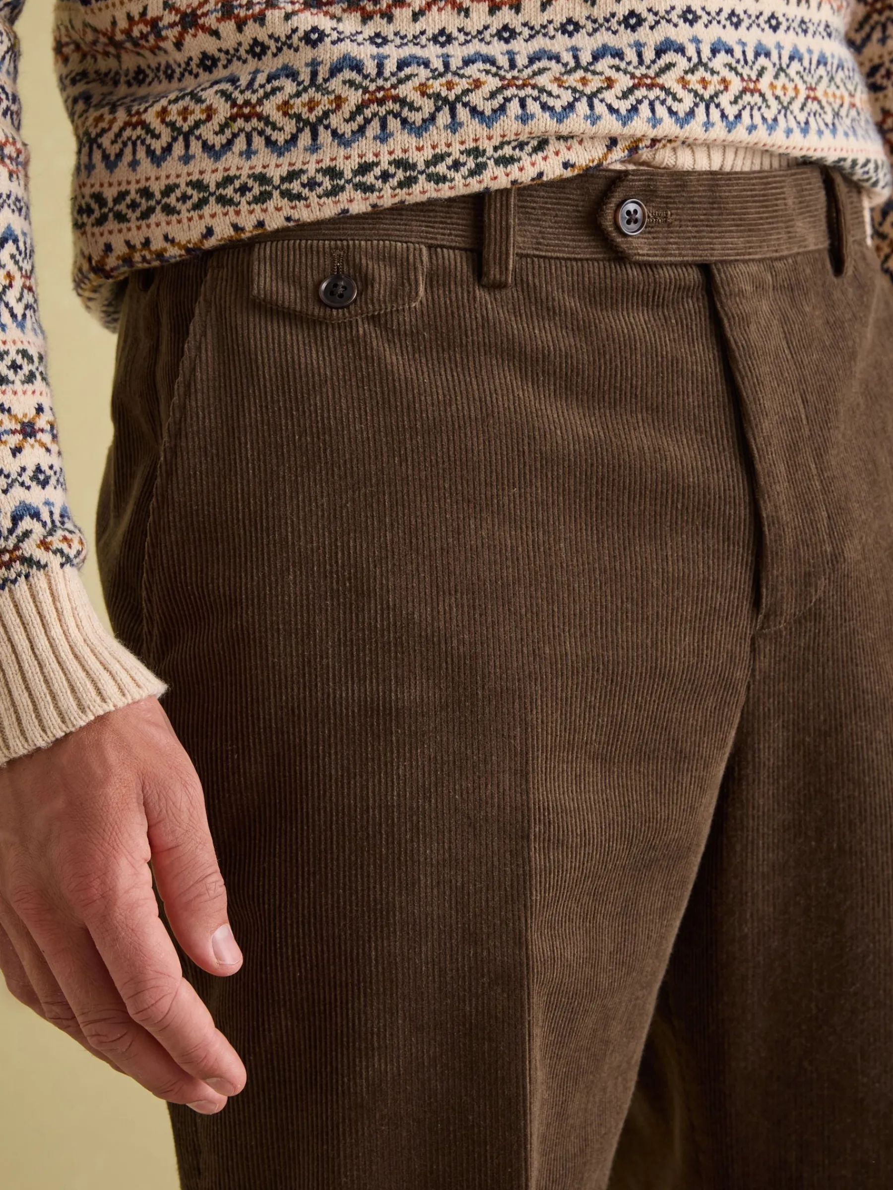 Corduroy Slim Fit Suit Trousers<Joules Hot