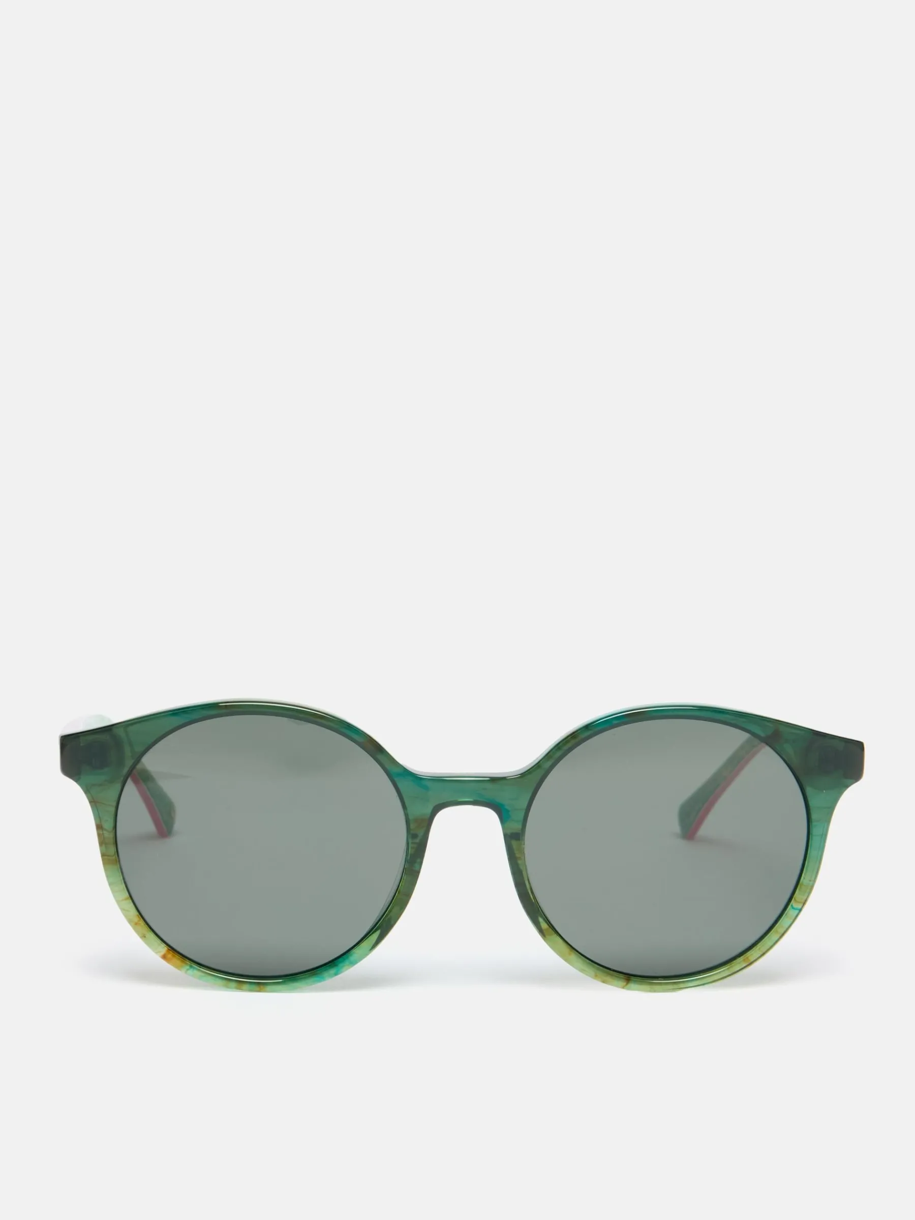 Green Floral Round Rimmed Sunglasses<Joules Online