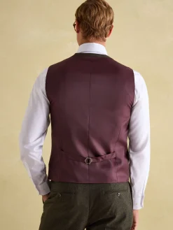 Slim Fit Texture Suit Waistcoat<Joules Best