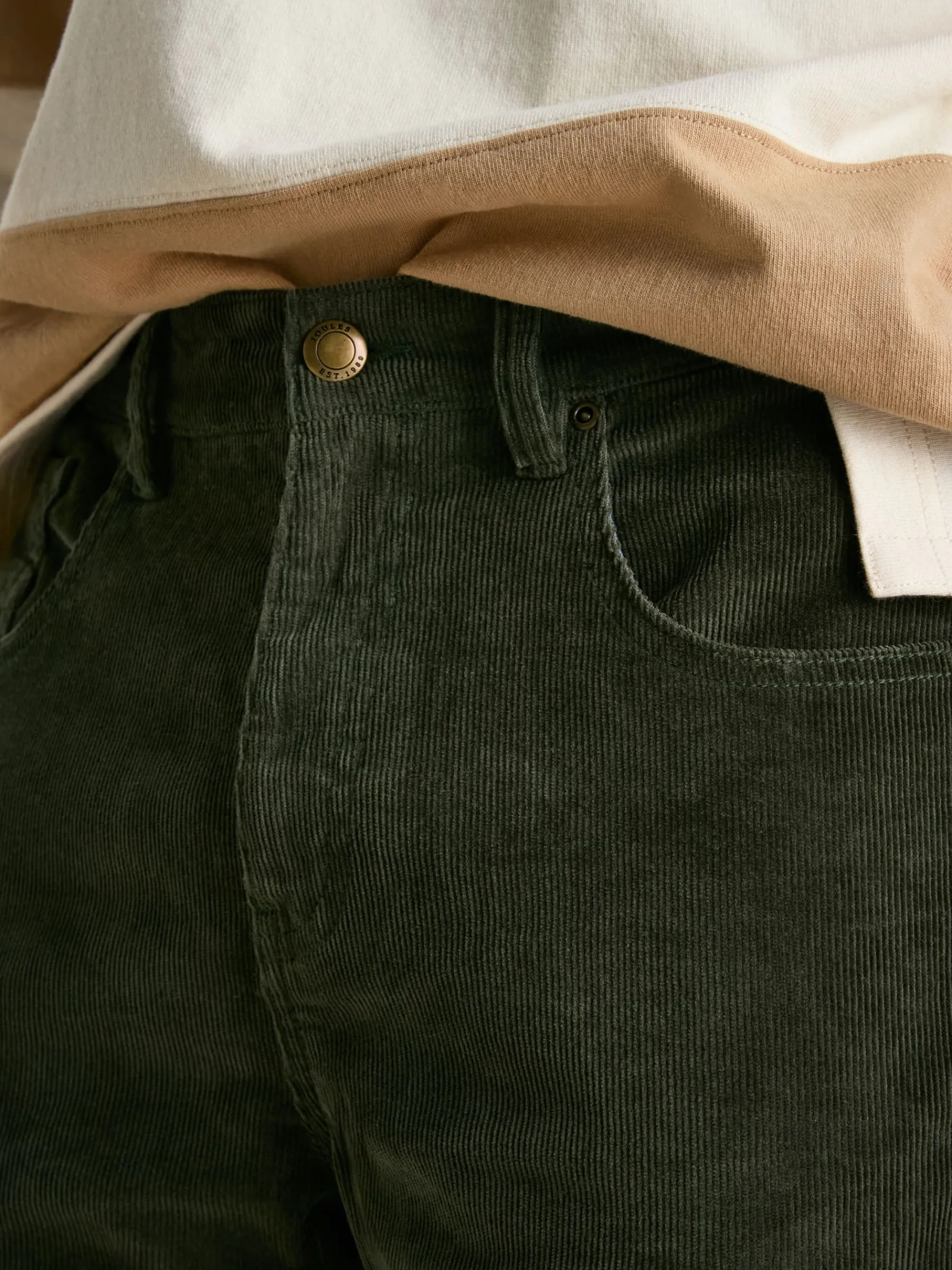 Straight Leg Corduroy Trousers<Joules Hot