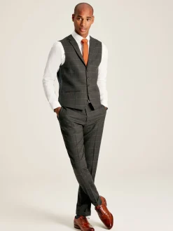 Window Pane Check Suit Waistcoat<Joules New