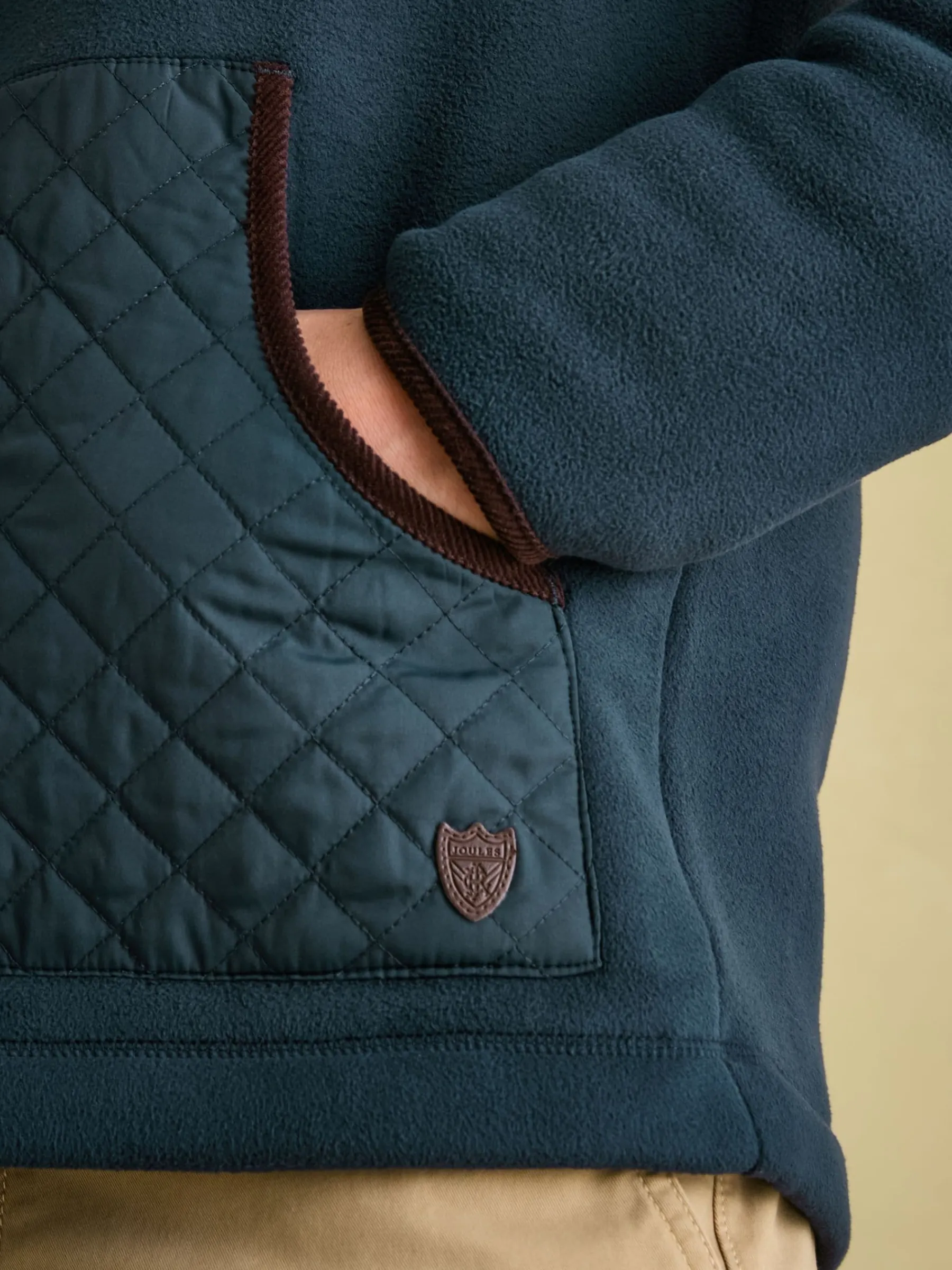 Greenfield Navy Blue Full Zip Fleece Jacket<Joules Best
