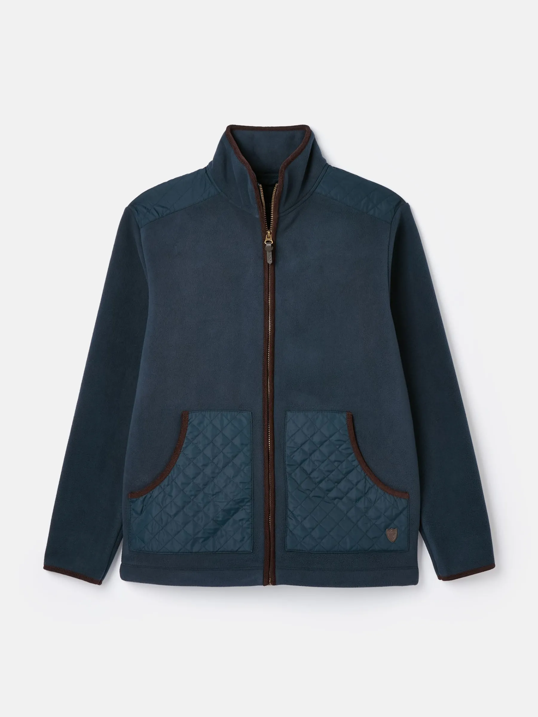 Greenfield Navy Blue Full Zip Fleece Jacket<Joules Best