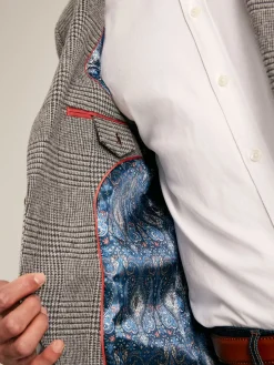 Prince of Wales Check Slim Fit Blazer<Joules Clearance