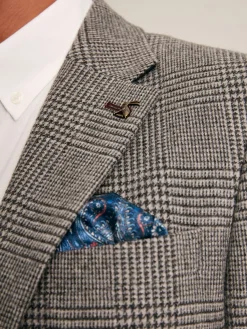 Prince of Wales Check Slim Fit Blazer<Joules Clearance