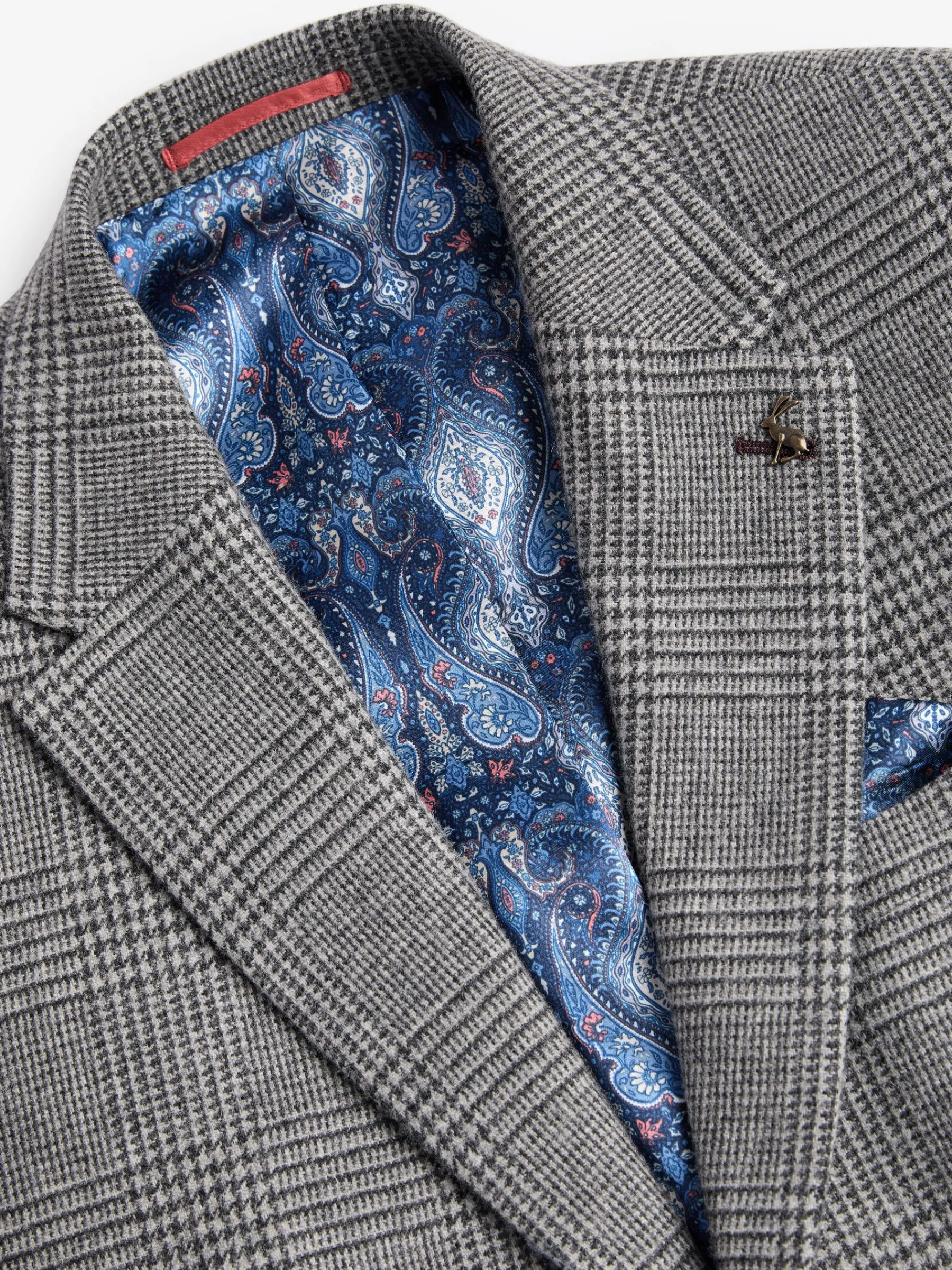 Prince of Wales Check Slim Fit Blazer<Joules Clearance