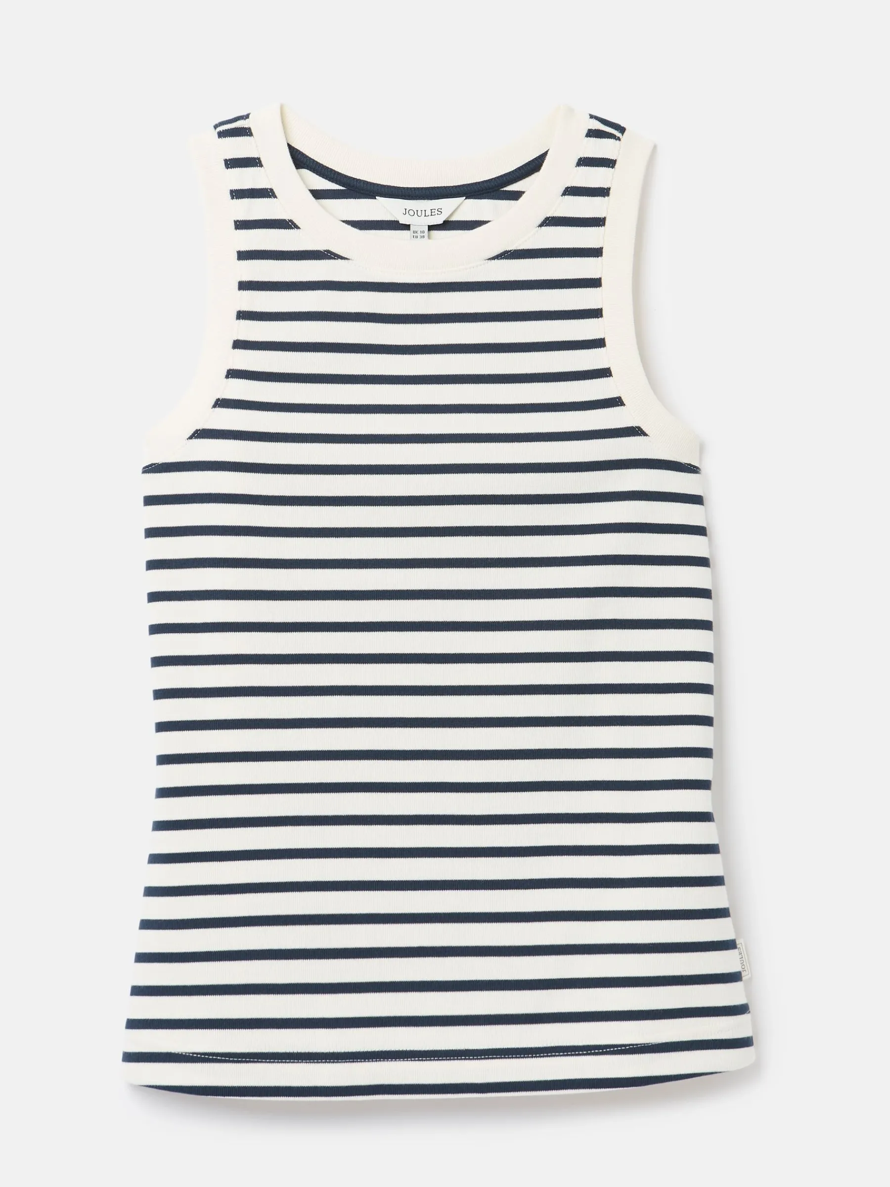 Harbour Cream & Navy Striped Jersey Vest<Joules