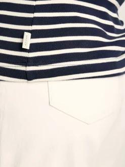 Harbour Navy & Cream Striped Jersey Vest<Joules Clearance