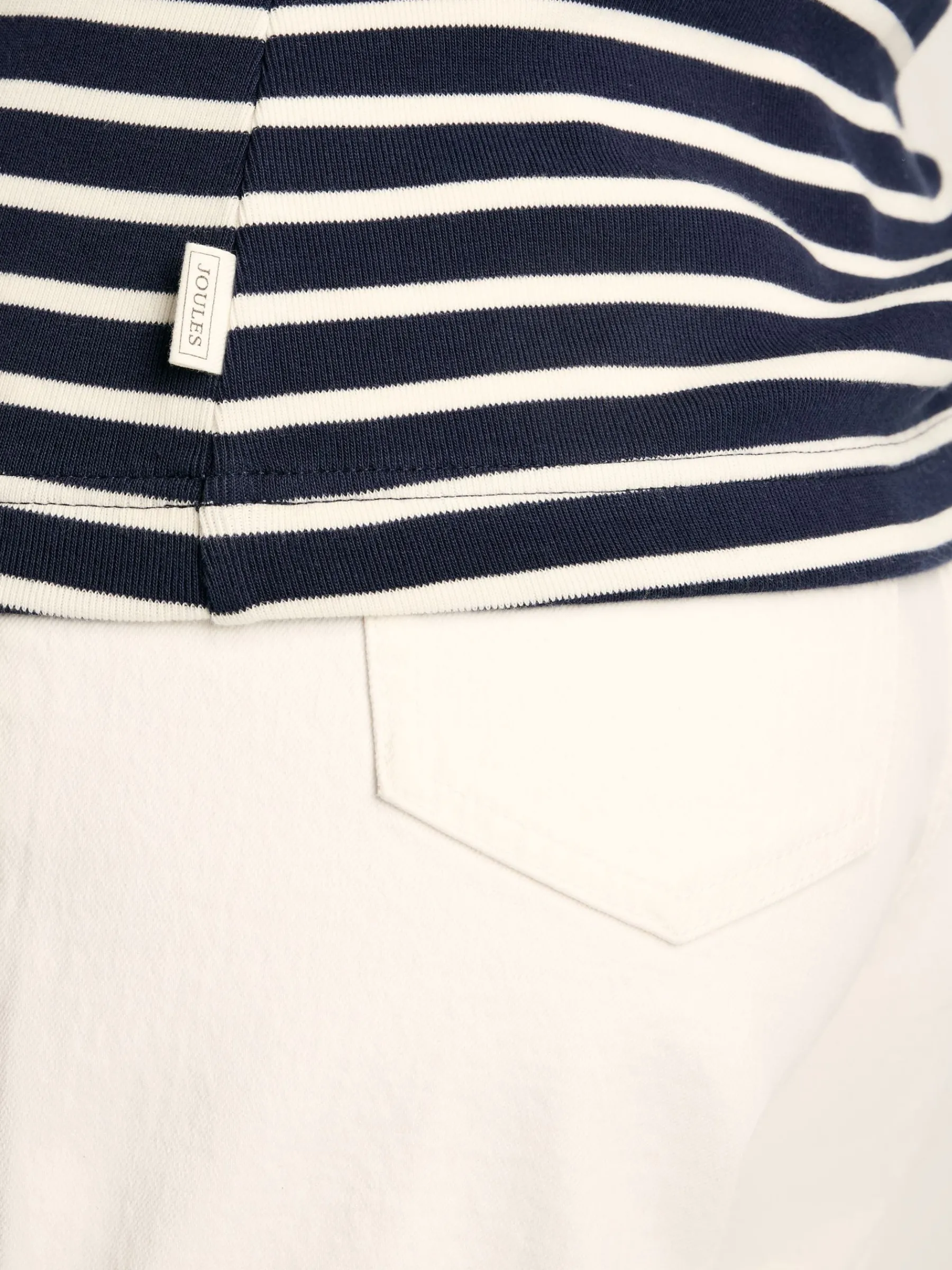 Harbour Navy & Cream Striped Jersey Vest<Joules Clearance