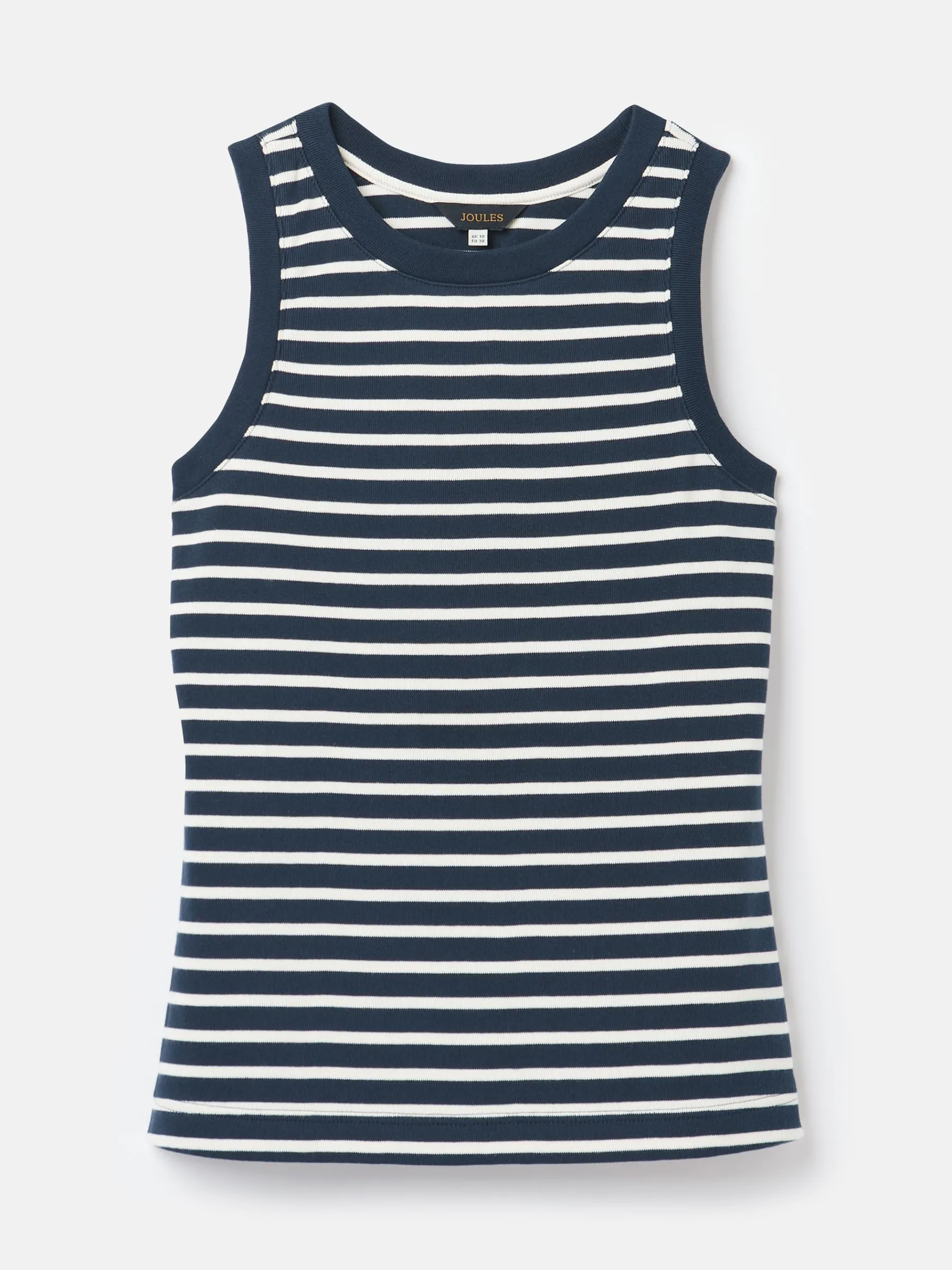 Harbour Navy & Cream Striped Jersey Vest<Joules Clearance