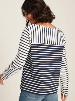 Harbour Navy Hotchpotch Long Sleeve Breton Top<Joules Sale