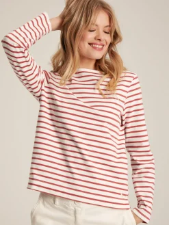 Harbour Pink Striped Long Sleeve Breton Top<Joules Clearance