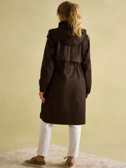 Harpsden Waterproof Long Raincoat with Hood<Joules Discount