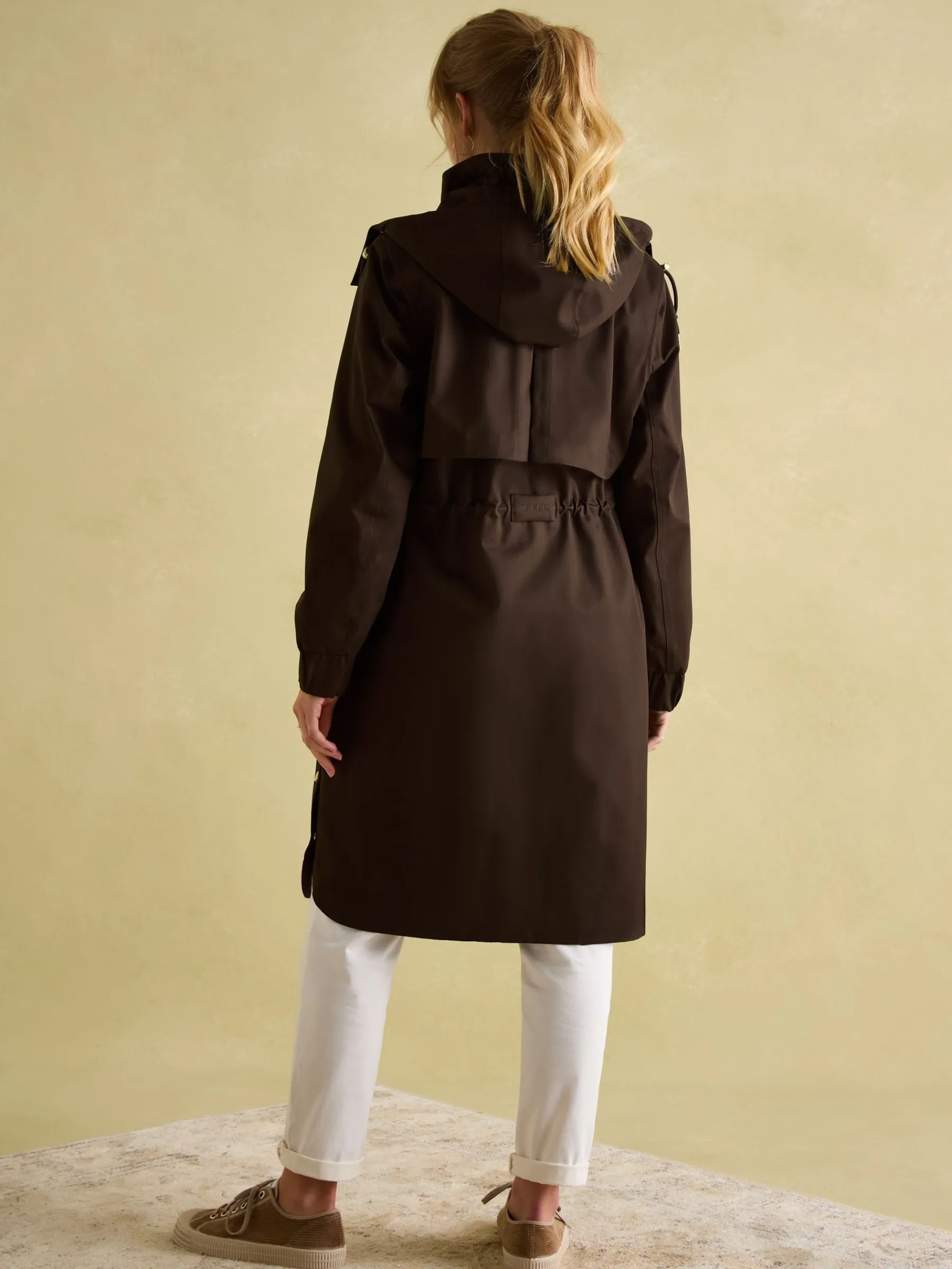 Harpsden Waterproof Long Raincoat with Hood<Joules Discount