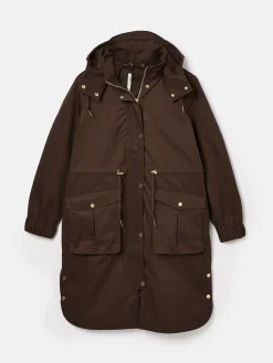 Harpsden Waterproof Long Raincoat with Hood<Joules Discount