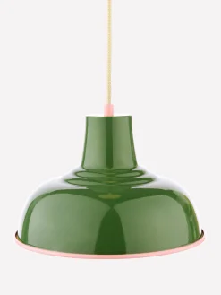 Hatfield Green & Pink Industrial-Style Pendant Light<Joules Discount