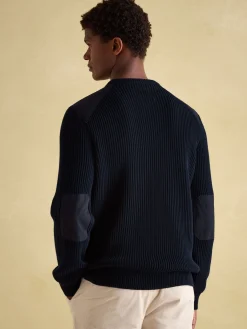 Hatfield Jumper with Woven Patch Detailing<Joules Outlet