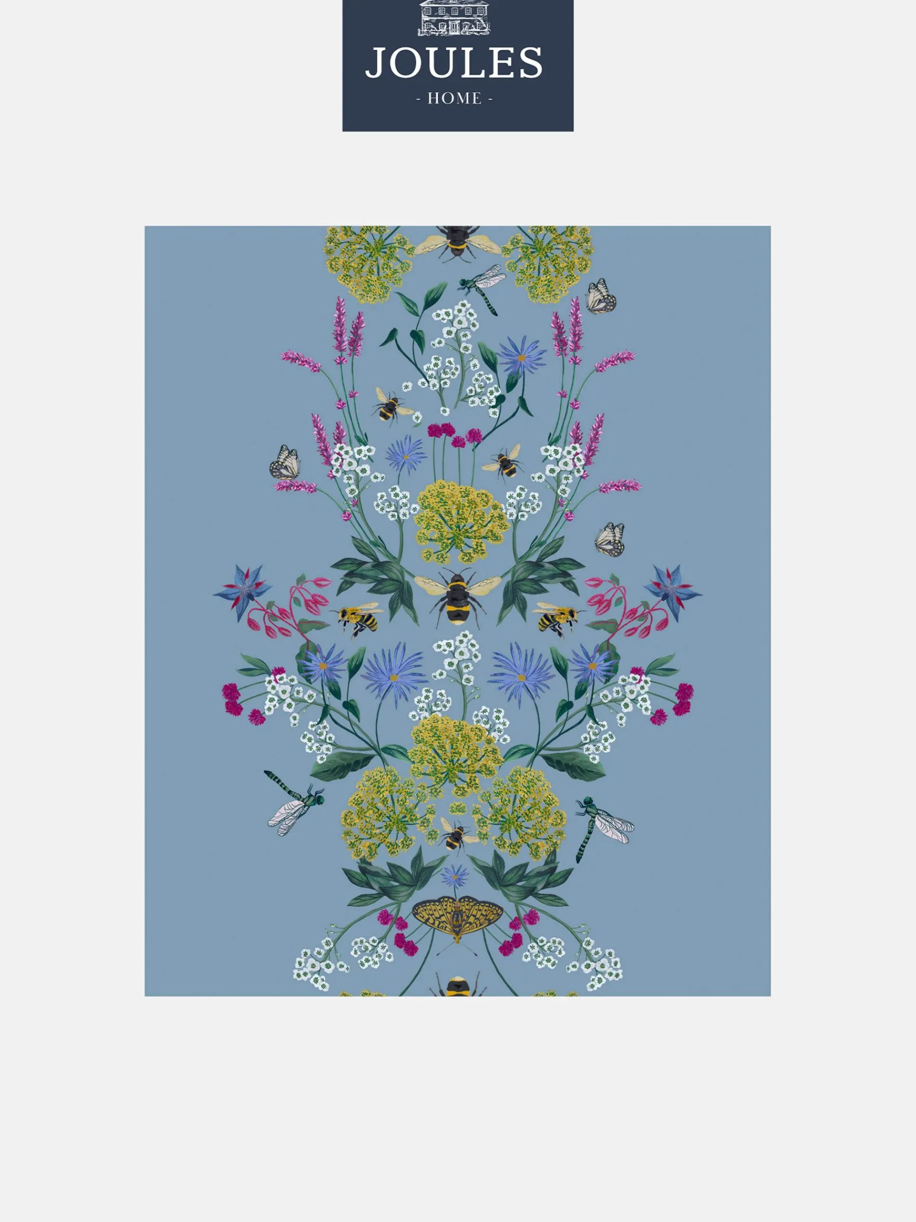Haze Blue Perfect Pollinators 10M Wallpaper<Joules Online