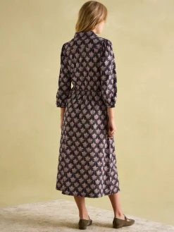 Hazel Navy and Pink Jersey Shirt Dress<Joules Discount