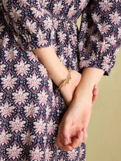 Hazel Navy and Pink Jersey Shirt Dress<Joules Discount
