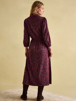 Hazel Red and Navy Jersey Shirt Dress<Joules Best