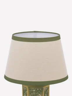 Helmingham Green Printed Claw Foot Table Lamp<Joules Clearance