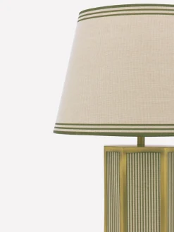 Helmingham Green Stripe Claw Foot Table Lamp<Joules Outlet