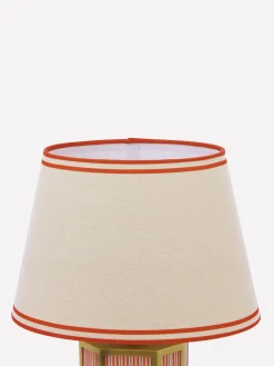 Helmingham Red Stripe Claw Foot Table Lamp<Joules