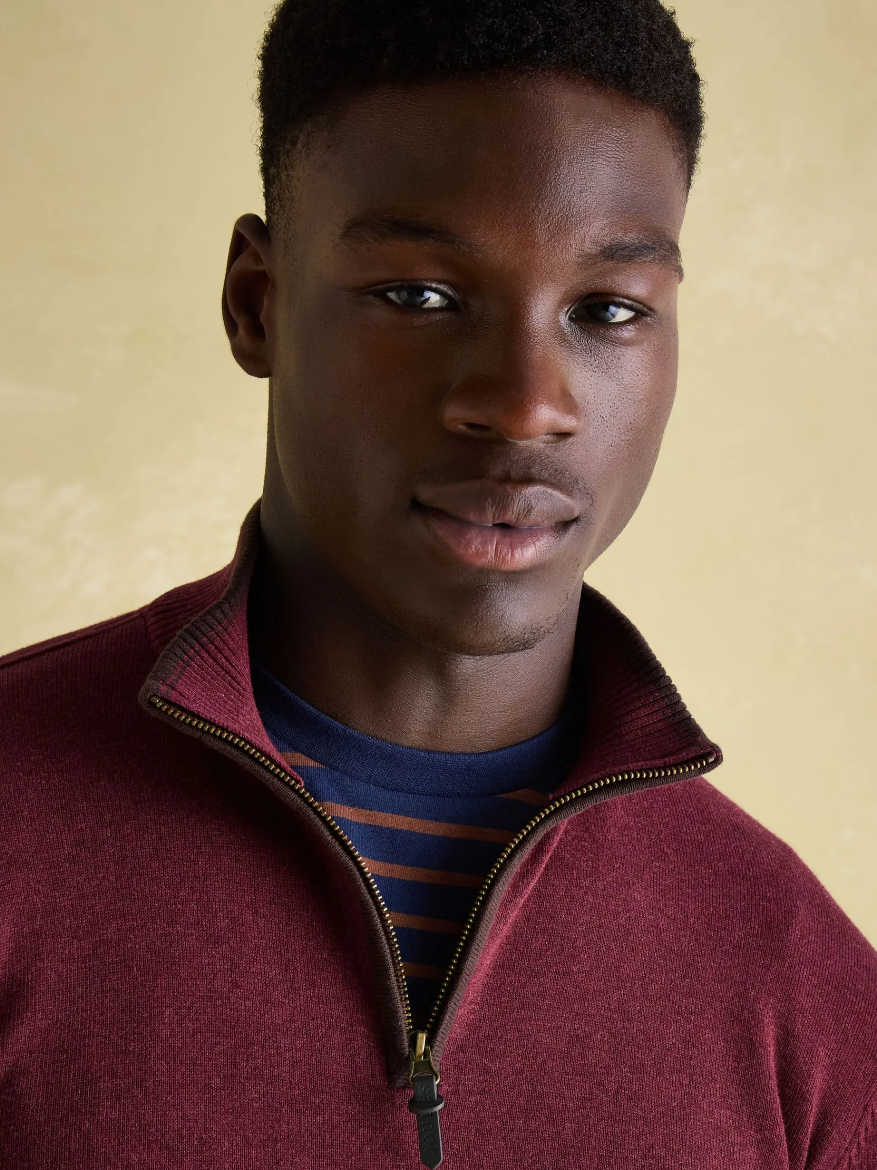 Hillside Quarter Zip Knit Jumper<Joules Outlet