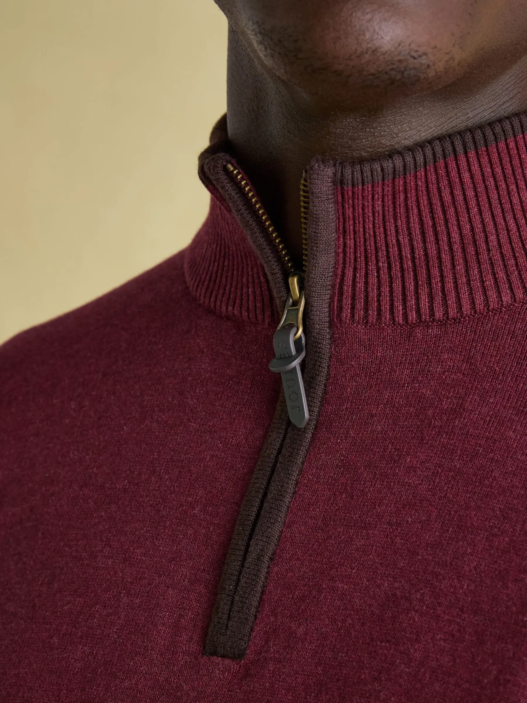 Hillside Quarter Zip Knit Jumper<Joules Outlet