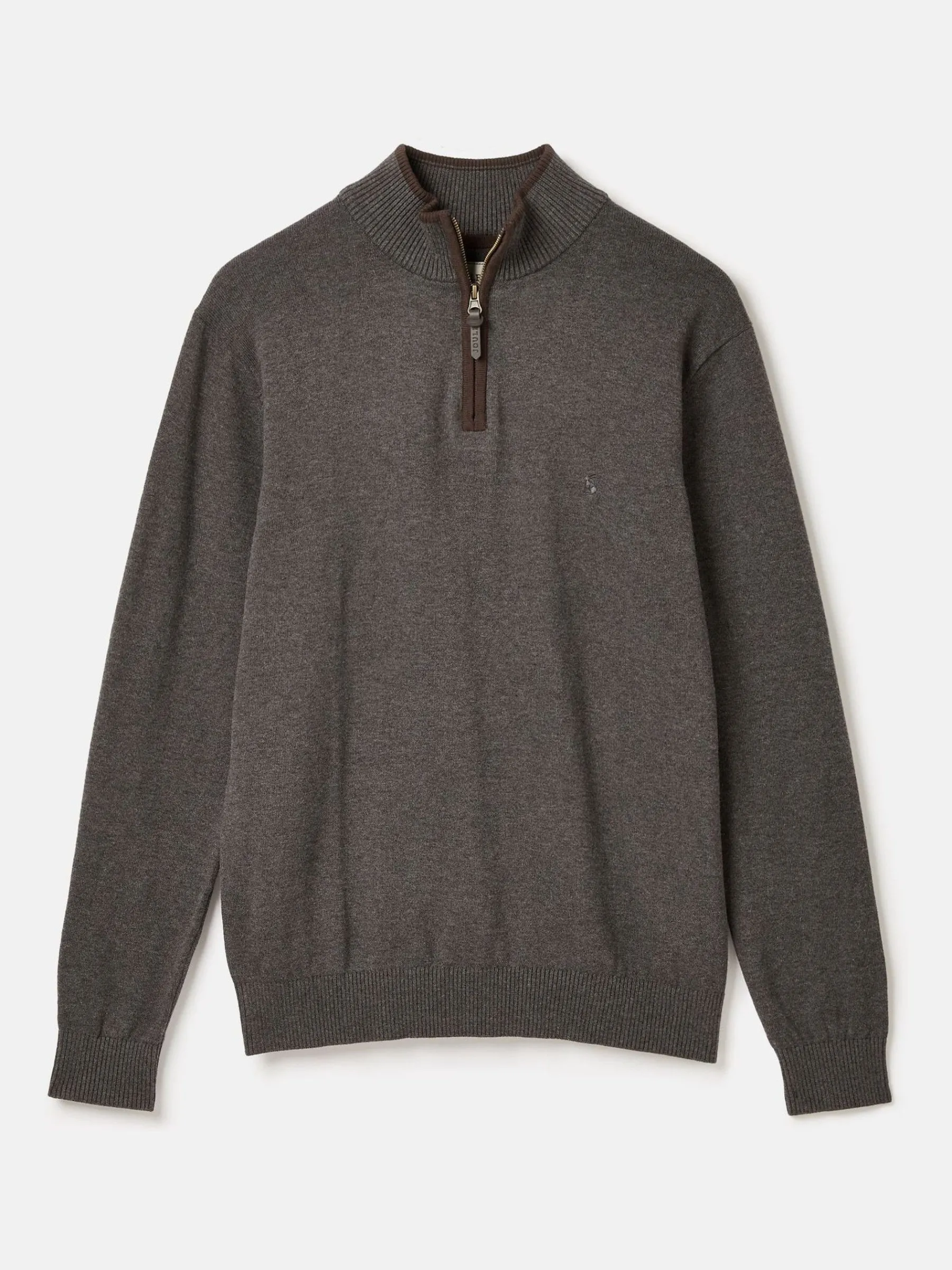 Hillside Charcoal Grey Quarter Zip Knit Jumper<Joules Online