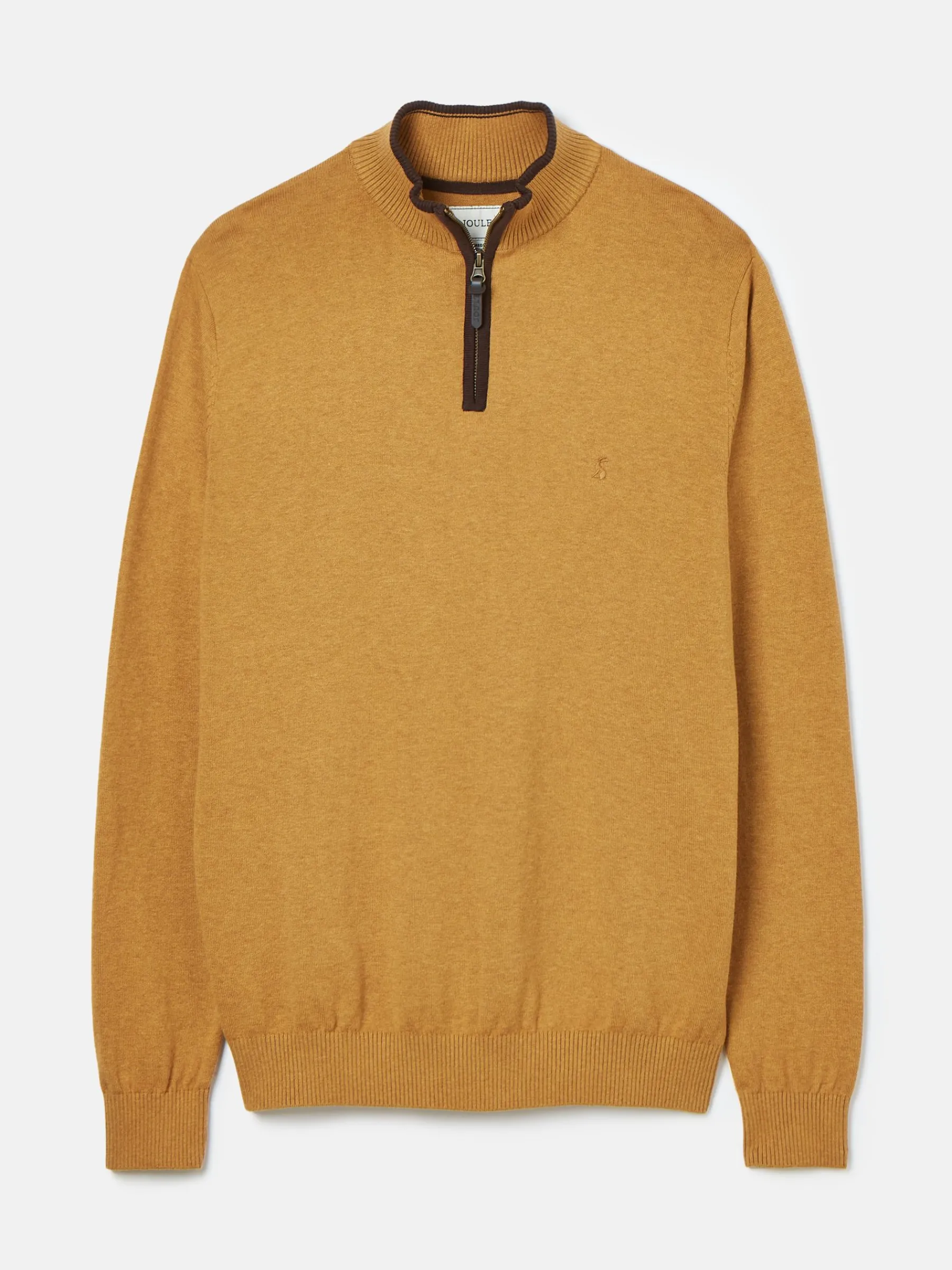 Hillside Dark Yellow Quarter Zip Knit Jumper<Joules Best