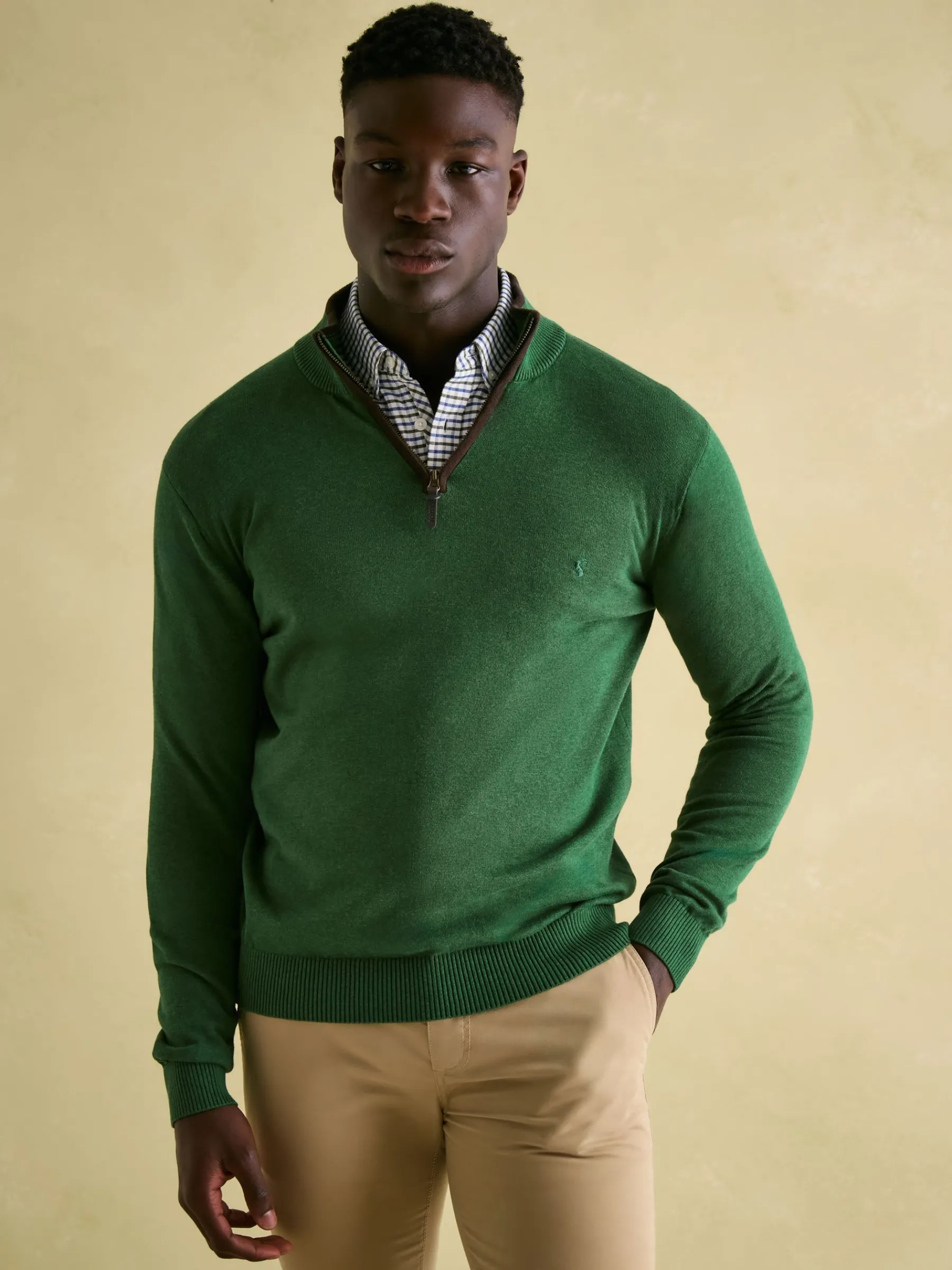 Hillside Quarter Zip Knit Jumper<Joules Hot