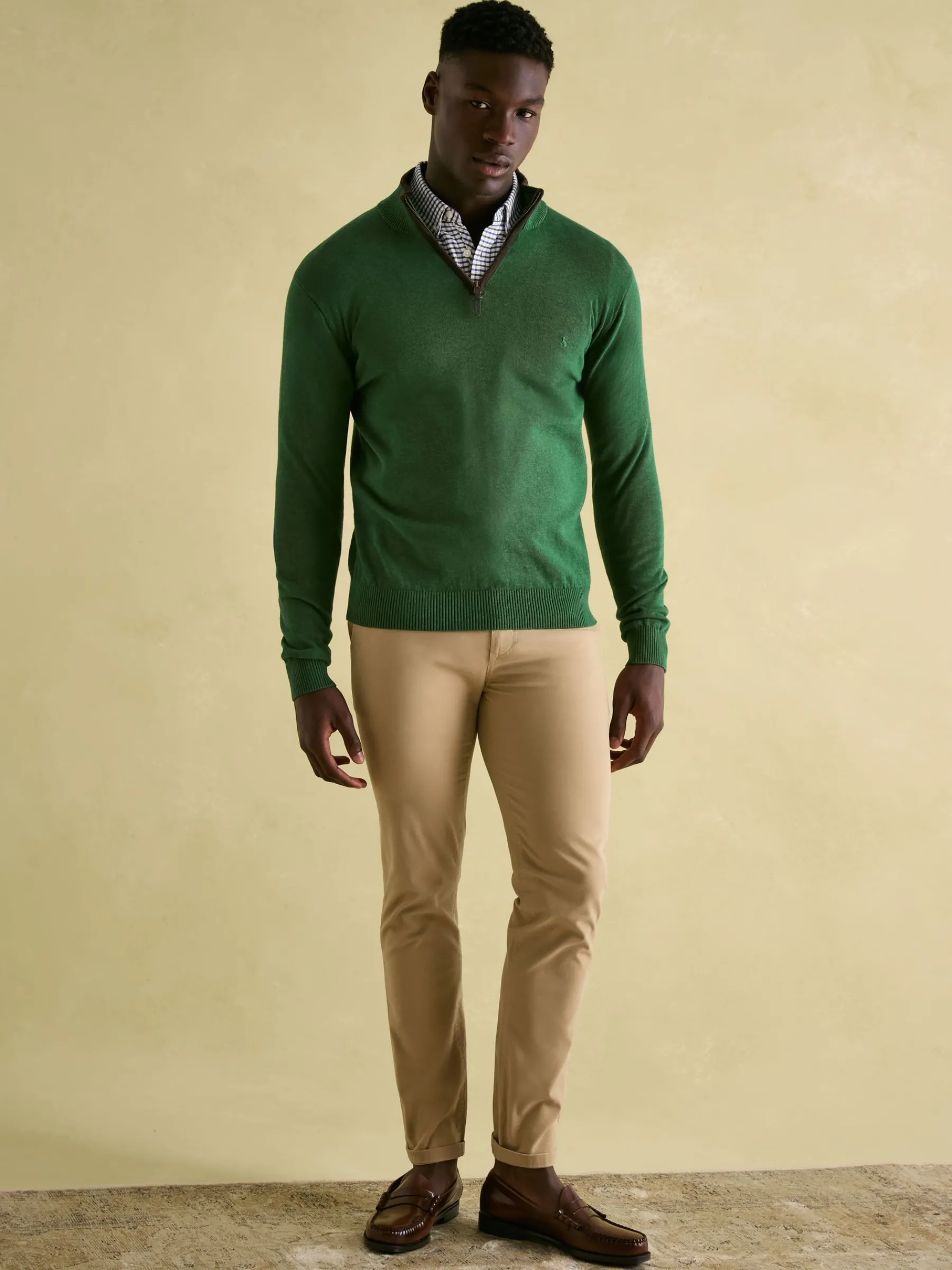 Hillside Quarter Zip Knit Jumper<Joules Hot