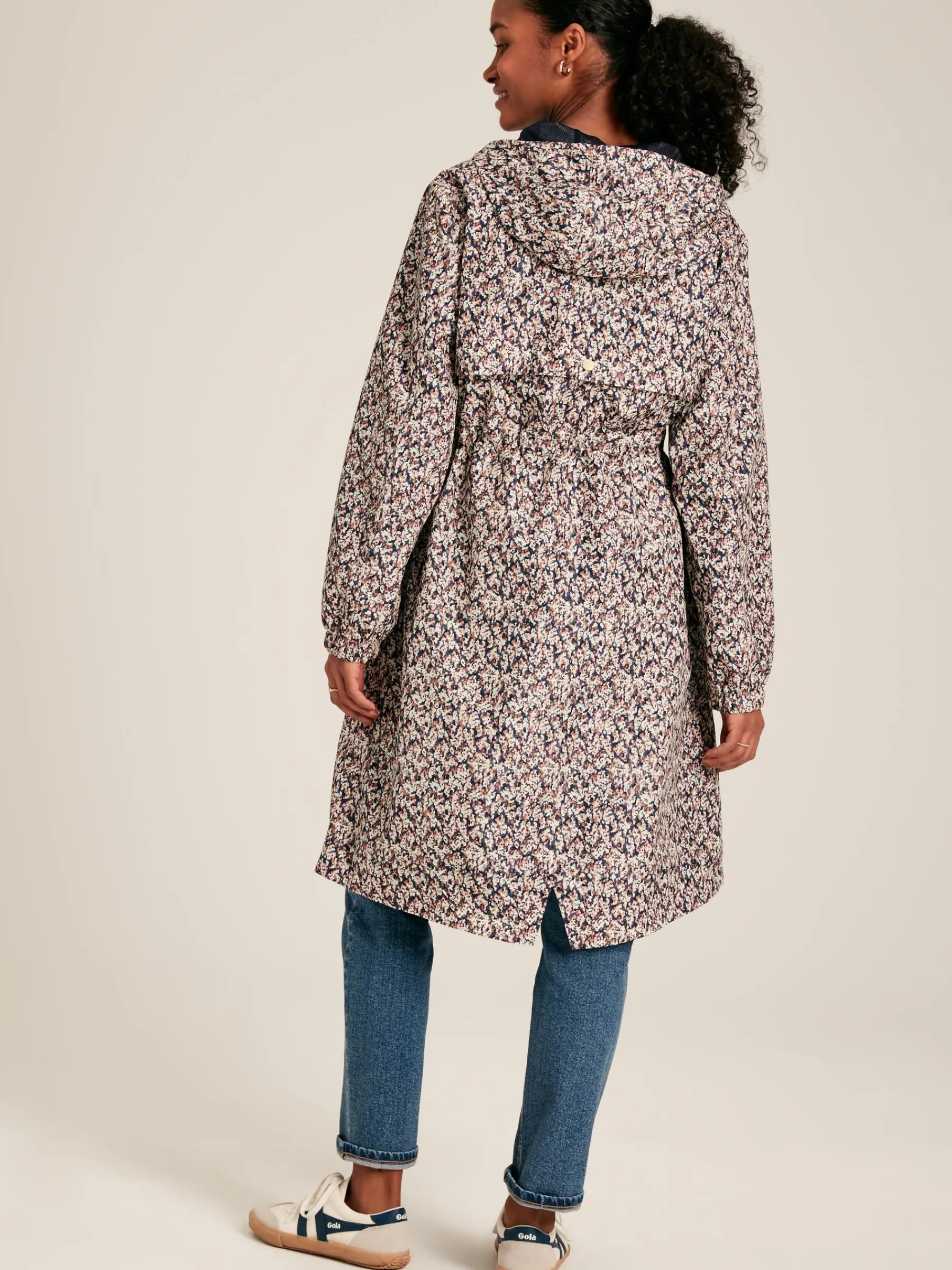 Holkham Ditsy Floral Waterproof Packable Raincoat With Hood<Joules